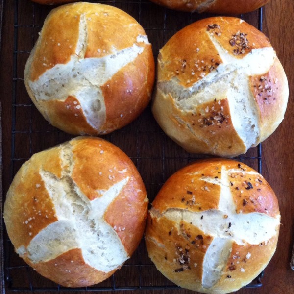 Home made Pretzel Rolls