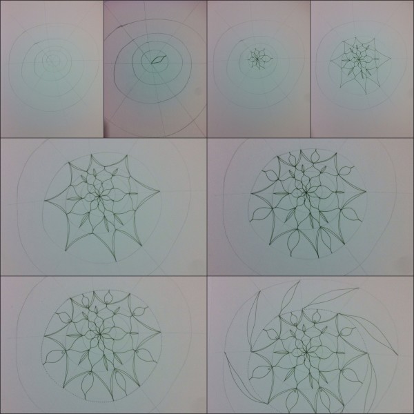 How to draw a freeform Mandala